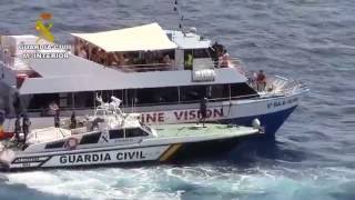 Ibiza party boats get raided by Spanish police [upl. by Nazus]