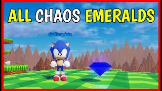 Roblox SONIC SONIC STAR DROP ALL CHAOS EMERALDS [upl. by Temirf]