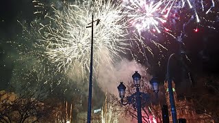 ¡Valencia en Fallas 2024 Mascletá nocturna 01032024 Espectáculo pirotécnico 4K a 60FPS [upl. by Akemehs960]