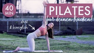 Sanfter Pilates Flow für deinen Rücken 40 🌱🧙‍♀️ Entfessle deine Wirbelsäule [upl. by Matthaeus]