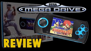 AtGames Sega Genesis  Mega Drive Arcade Ultimate Portable Game Player Review  SD Card amp Homebrew [upl. by Alton339]