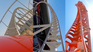 Every Roller Coaster At Ferrari World Abu Dhabi Including Worlds Fastest Roller Coaster 4K POVs [upl. by Eadwine]