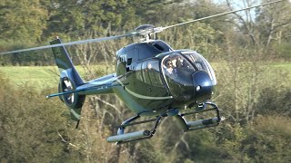 EC120 helicopter takeoff and landing GLTZY [upl. by Maggs]