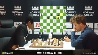 Magnus Carlsen vs Praggnanandhaa  World Chess Championship [upl. by Natsyrt913]