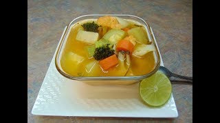 Caldo de verduras Rico y Facil [upl. by Wiggins]