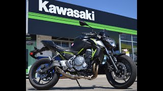 Z650 2018 With Akrapovic Exhaust and Extras With Sound [upl. by Aneg428]