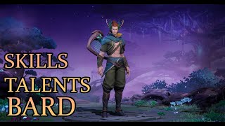 TARISLAND BARD SKILLS AND TALENTS  ASMR [upl. by Marty]