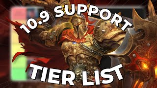 SMITE PATCH 109 SUPPORT TIER LIST [upl. by Peria]