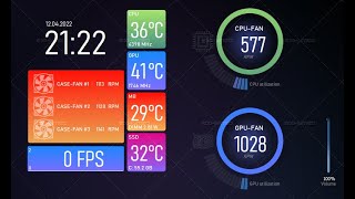 Aida64 Sensor Panel  Smart Home 800x480px updated version by Exhumed [upl. by Gilleod]