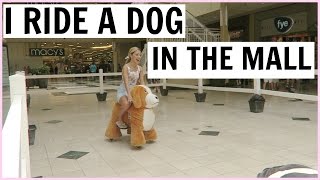 I RODE A DOG IN THE MALL [upl. by Savvas]