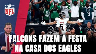 FALCONS FRUSTRAM OS EAGLES NO MNF NFL COM MUITAS LESÕES E FIM DA LINHA PARA BRYCE YOUNG [upl. by Axel]