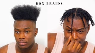 Mens Box Braids for Short Hair  High Top Hairstyle [upl. by Reddin]