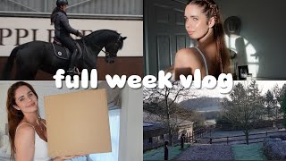 weekly vlog at home riding gee work meetings photoshoots and more [upl. by Enniroc46]