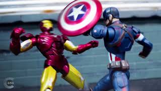 Avengers stop motion  Iron man VS Captain America [upl. by Humfrey]