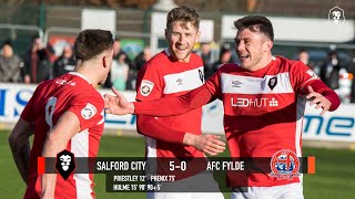 Salford City 50 AFC Fylde  201617 National League North [upl. by Bal]