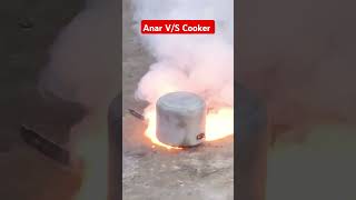 Anar testing vs cooker diwali2024 diwali shorts testing fireworks [upl. by Annaira249]