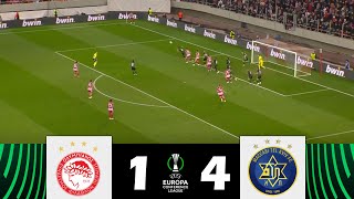 Olympiacos vs Maccabi Tel Aviv 14  UEFA Europa Conference League 202324  Match Highlights [upl. by Ysied]