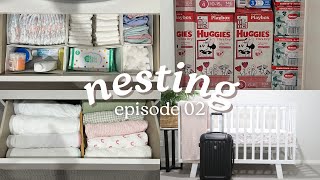 NESTING VLOG Laundry  Organisation  Nursery Reveal [upl. by Yenahteb]