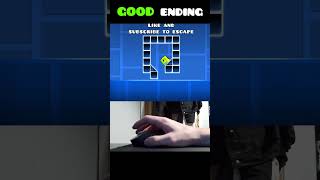 Geometry Dash Cube Trap GOOD Ending 😂 shorts [upl. by Annawoj]