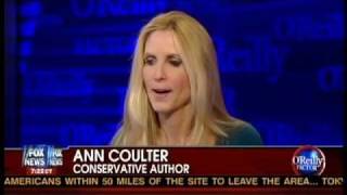 Ann Coulter on OReilly  Discusses her column on Japan quotA Glowing Report on Radiationquot [upl. by Leiuqese]