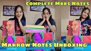 marrow notes  marrow notes unboxing  New Edition 65  complete mbbs books  finally aagye notes [upl. by Eiuqnom727]