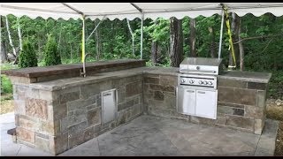 How to Build an Outdoor Kitchen  Modular Panel Assembly [upl. by Rushing]