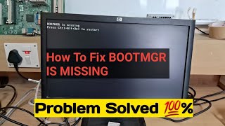 BOOTMGR is missing Press Ctrl Alt Del to restart  Booting your windows 7 [upl. by Annayehc246]