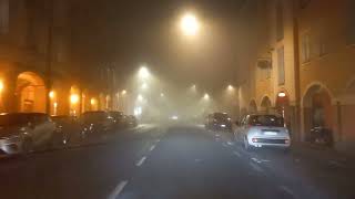 Nebbione di un sabato sera di gennaio a Castelfranco Emilia Sabato 27 gennaio 2024 ASMR Nebbia [upl. by Matta]