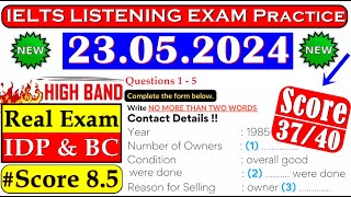 IELTS LISTENING PRACTICE TEST 2024 WITH ANSWERS  23052024 [upl. by Dloreg]