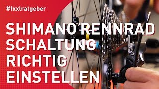 Shimano Schaltwerk perfekt einstellen am Rennrad  Anleitung [upl. by Rashidi]