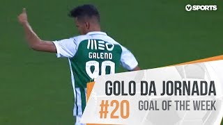 Golo da Jornada Liga 1819 20 Galeno Rio Ave [upl. by Anniahs]