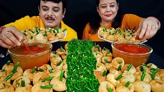 100X SPICY🔥PANI PURI 🌶 GOLGAPPA 🥵 PUCHKA CHALLENGE IN 5 MIN EXTREME SPICY CHILLI EATING CHALLENGE [upl. by Jaye]