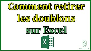 Comment retirer les doublons sur excel [upl. by Oeht]