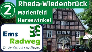 EmsRadweg bis zur Nordsee 2▶ RhedaWiedenbrück Marienfeld Harsewinkel  Radtour Radreise Doku [upl. by Myke]