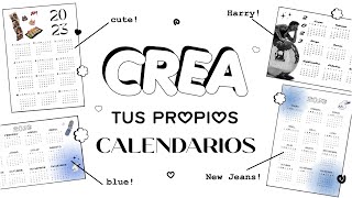 CREA tus propios CALENDARIOS 2024 ミ☆ [upl. by Yroger335]