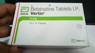 What is vertin 8 mg used for [upl. by Muscolo]