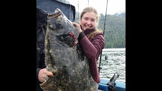 Harpooning Big Butts Halibut Fishing [upl. by Anitaf104]