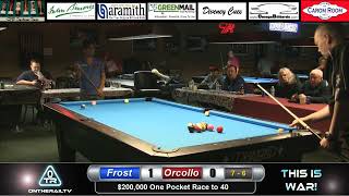 Frost vs Orcollo  200k One Pocket  4 of 16 [upl. by Xavier]