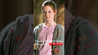 Happy Birthday Ginny❤❤❤❤❤❤❤❤❤ harrypotter hogwarts ginnywealsey [upl. by Marilla]