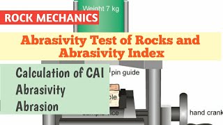 CAI Index of ROCKS Abrasivity Test Rock mechanics Abrasivity of Rock [upl. by Ahsinid]