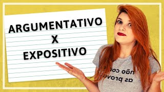 APRENDA FÁCIL A DIFERENÇA ENTRE TEXTO EXPOSITIVO E ARGUMENTATIVO  REDAÇÃO [upl. by Ayyn818]