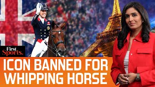 Charlotte Dujardin Suspended From Paris Olympics For Whipping Horse  First Sports With Rupha Ramani [upl. by Ain]