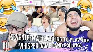 seventeen attempting to play the whisper game and failing  NSD REACTION [upl. by Hoehne]