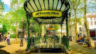 A Walk Around Place des Abbesses Montmartre Paris [upl. by Odlaumor]