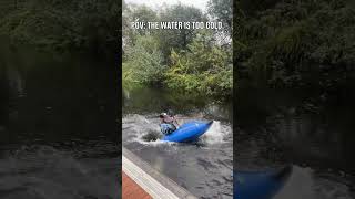 when you have to keep the summer focus in winter weather 🥺 📹 markkearneykayak [upl. by Ulberto]