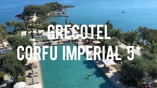 Grecotel Corfu imperial 5  luxury hotel in amazing location 4k vdeo full tour [upl. by Brigette]