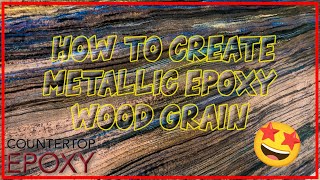 How To  Metallic Epoxy Wood Grain with Countertop Epoxy  TikTok Live 080924  Kitchen Ideas [upl. by Anoli199]