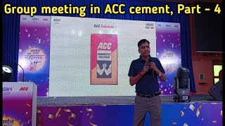 Acc Cement Meeting In Bihar  सबका साथ सबका विकास Part  4  share  investment  Profit  Margin [upl. by Nanaj]