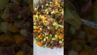 Ceviche de atún con mango saludableyrico ceviche tuna [upl. by Ateloiv]