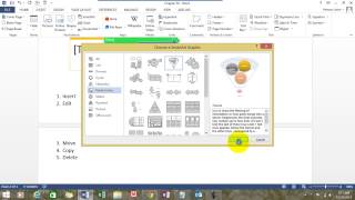 Insert SmartArt in MS Word Hindi [upl. by Forcier]